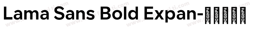 Lama Sans Bold Expan字体转换